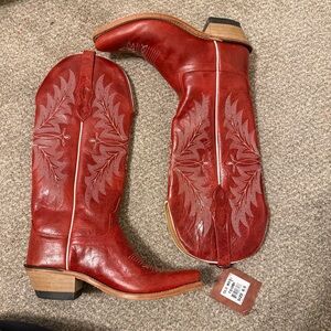 Old West Leather Cowgirl Boots